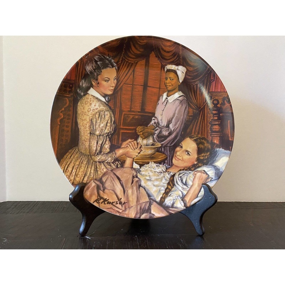 Gone With the Wind - #6 Melanie Gives Birth Collector Plate - Knowles China Co.